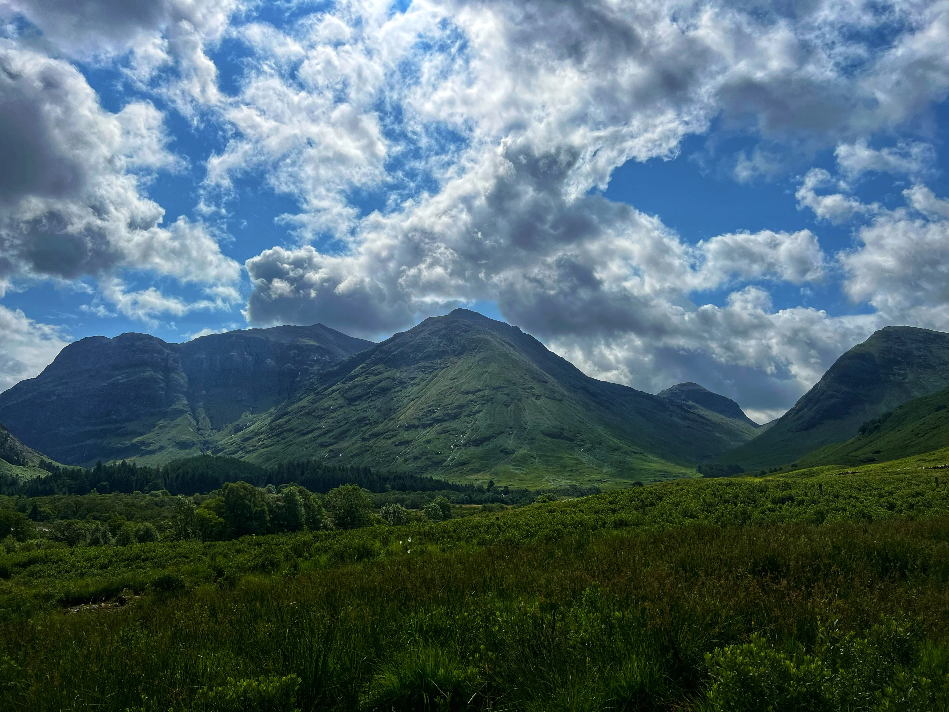 Glencoe valley in the Scottish Highlands